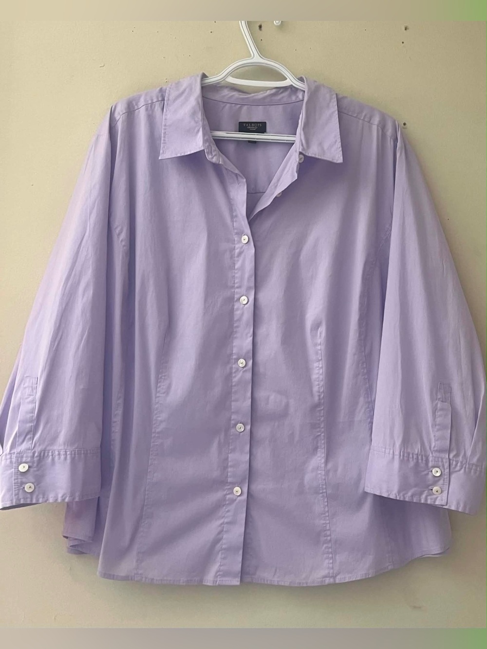 Talbots Lavender Button-Down Shirt